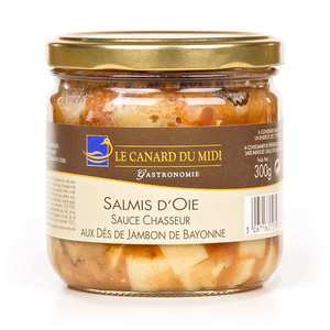 Le Canard du Midi - Salmis d'oie sauce chasseur aux d&eacute;s de jambon de Bayonne