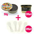 Sturia - Caviar Sturia 50g "vintage" + 4 cuill&egrave;res en nacre et une terrine offertes