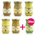 Etablissements Fallot - Lot de 5 moutardes Fallot + 1 offerte