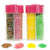 ScrapCooking &reg; - Distributeur de minisucres d&eacute;cor "Paillettes nacr&eacute;es" pour g&acirc;teaux et cupcakes