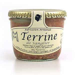 Boar terrine from Corsica