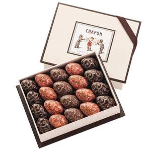 Chapon chocolatier - Coffret de 20 oeufs praliné Arabesque Chapon chocolatier - Coffret de 20 oeufs praliné Arabesque