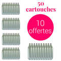 Liss - Chargers for whipped cream and mousse dispensers 40+10 free