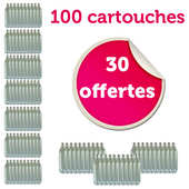 Liss - 70 cartouches siphon + 30 offertes N2O - Pour chantilly