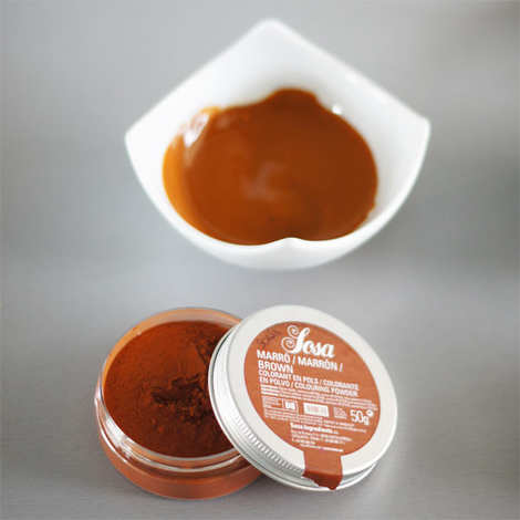 Colorant en poudre marron - Sosa ingredients