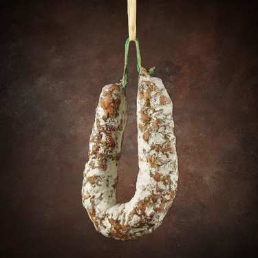 Dry sausage with cep mushrooms Dry sausage with cep mushrooms