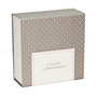Boite cadeau carrée aimantée grise et blanche classique