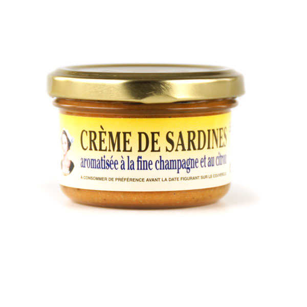 Crème de sardines à la fine de champagne et au citron - verrine90g