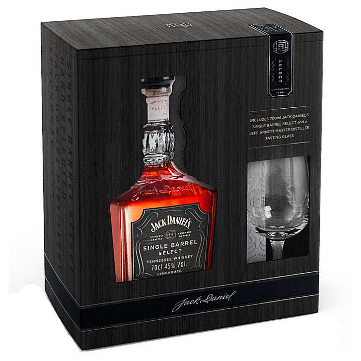 Jack Daniel&#039;s Whisky single barrel gift box with 1 glass - Jack Daniel&#039;s