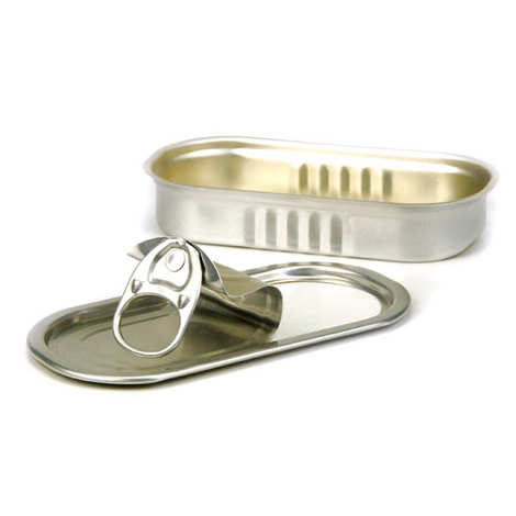  - Sardine tin presentation tins with rectangular lid