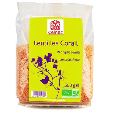 Organic red split lentils Organic red split lentils