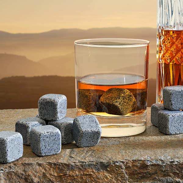 Blue Granite Whisky Ice Cubes from Brittany On The Rocks