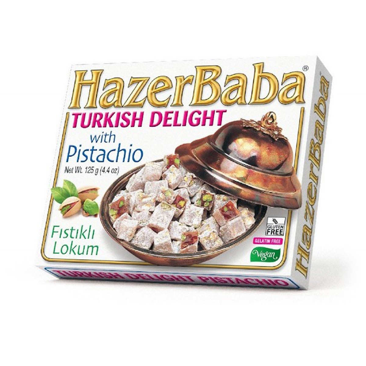 Turkish Delight with Pistachio Hazer Baba loukoums