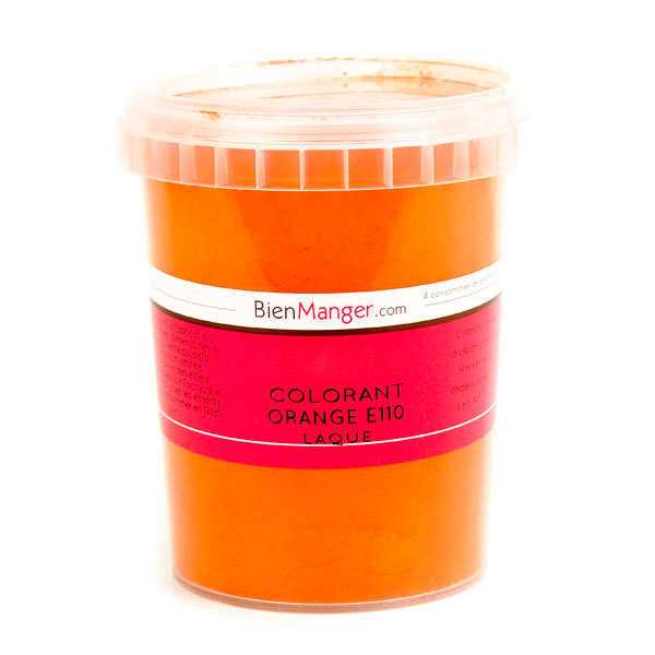 Colorant alimentaire orange E110 - Poudre liposoluble - BienManger Arômes &  Colorants