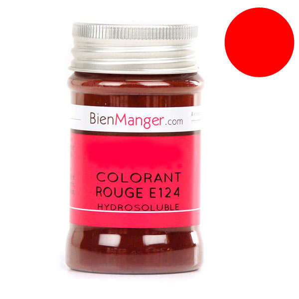Colorant alimentaire en poudre effet perlé Rouge, 25 g