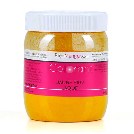 Colorant alimentaire jaune citron E102 - Poudre hydrosoluble - BienManger  Arômes & Colorants
