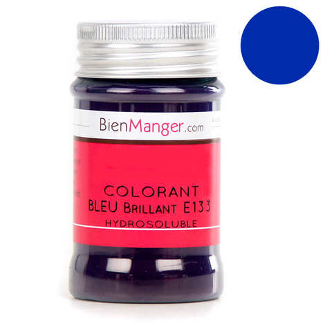 Colorant alimentaire bleu brillant E133 - Poudre hydrosoluble - BienManger  Arômes & Colorants