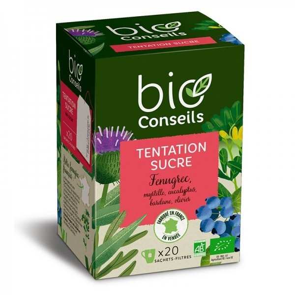 Infusion tentation sucre bio - boîte 20 sachets