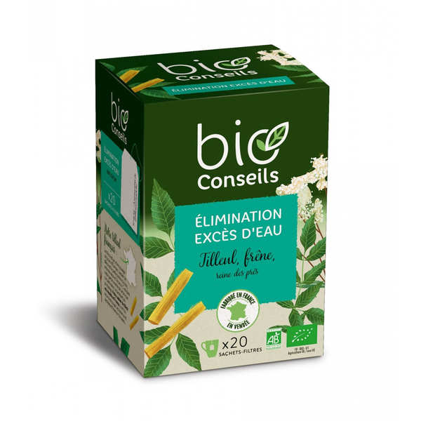 Infusion excès d'eau élimination bio - boîte 20 sachets