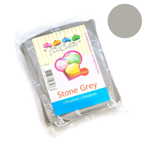 Pâte à sucre grise funcakes - sachet 250g