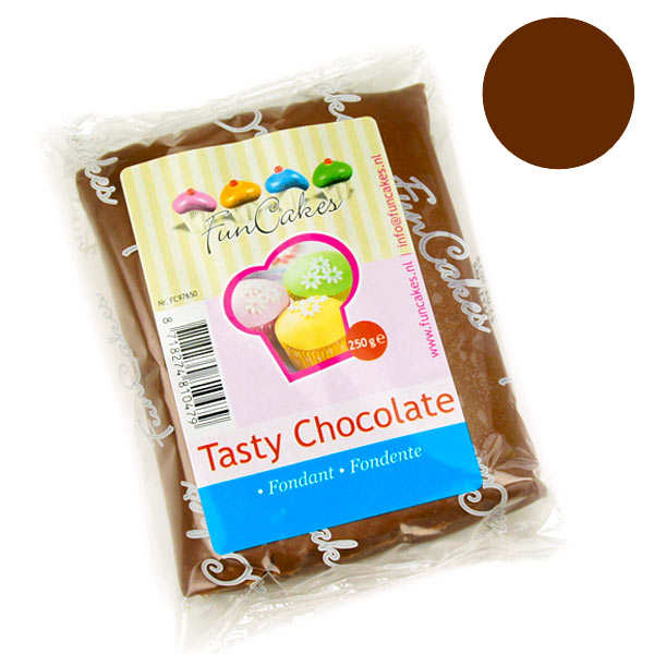 Pâte à sucre au chocolat funcakes - sachet 250g