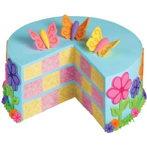 Moule layer cake Wilton 20 cm (x4) - rainbow cake