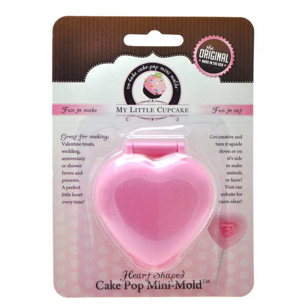 Heart-shaped mould for cake pops - My Little Cupcake