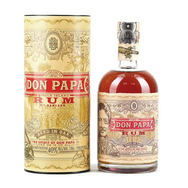 Don Papa 10 old 43% year - and Company Rum 2 glasses Heart Rum Bleeding