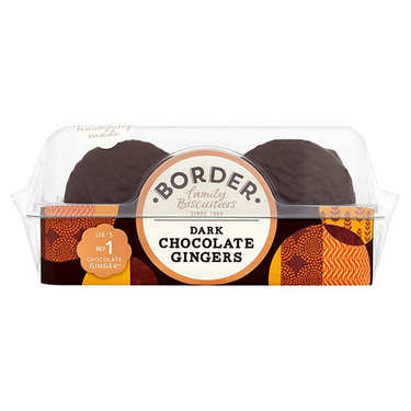 Border Dark Chocolate Ginger Biscuits Border Dark Chocolate Ginger Biscuits