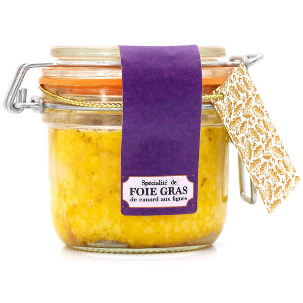 Foie gras de canard entier aux figues - Bocal 180g