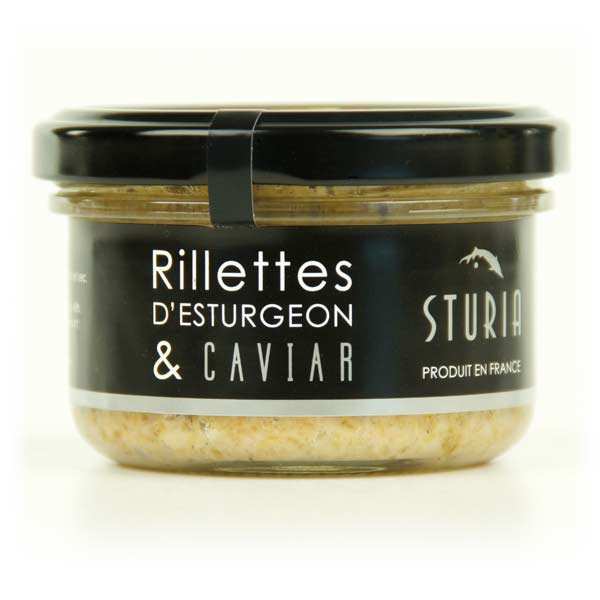 Rillettes d'esturgeon et caviar - lot 3 verrines de 90g