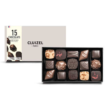 Box of 15 Dark & Milk Chocolates by Michel Cluizel Box of 15 Dark & Milk Chocolates by Michel Cluizel