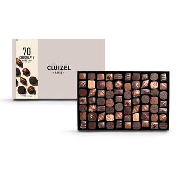 Coffret 70 chocolats noirs et laits Michel Cluizel Coffret 70 chocolats noirs et laits Michel Cluizel