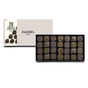Box of 28 dark chocolate ganaches by Michel Cluizel Box of 28 dark chocolate ganaches by Michel Cluizel