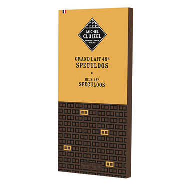 Tablette chocolat au lait et spéculoos - grand lait - Tablette chocolat au lait et spéculoos - grand lait -