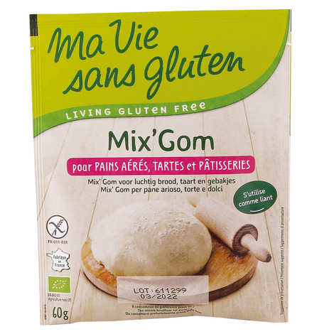 Ma vie sans gluten - Mix'Gom - mix sans gluten pour préparation de pain et pâtisserie
