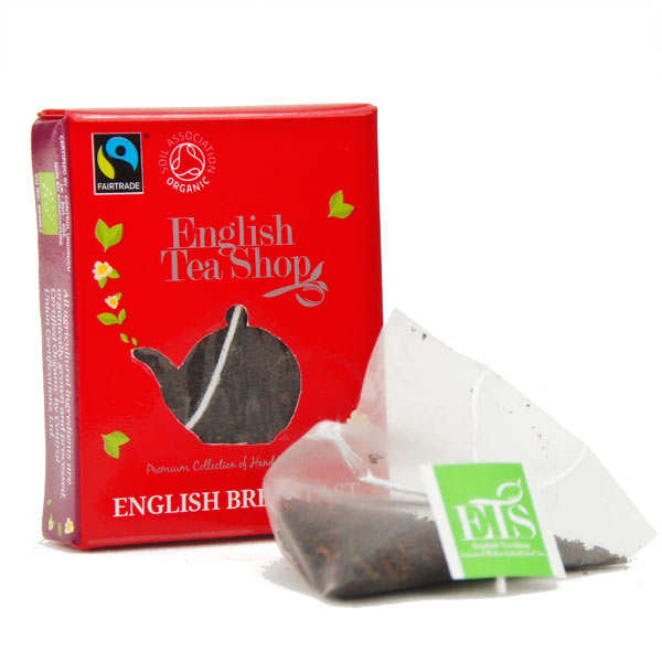 Thé English Breakfast bio en sachet individuel English Tea Shop