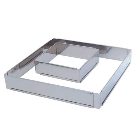 Extendable Square Stainless Steel Cake Mould