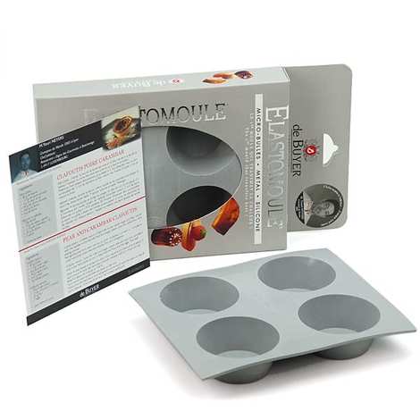 de Buyer Elastomoule 4-MUFFINS Silicone Mold