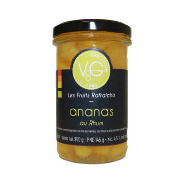 Mini Queen Victoria Pineapples, coconuts in Rum Syrup - 210ml Mini Queen Victoria Pineapples, coconuts in Rum Syrup - 210ml