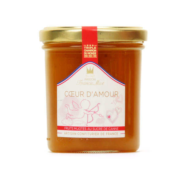 Confiture coeur d'amour (fruits exotiques, champagne) - francis miot - pot 220g