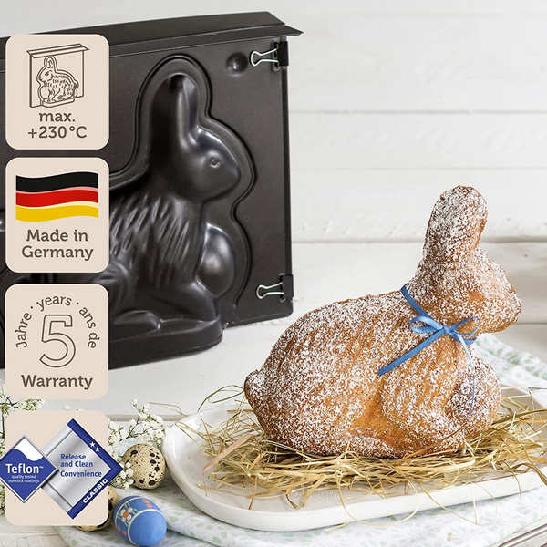 Moule pâtisserie 3D lapin de Pâques - Zenker