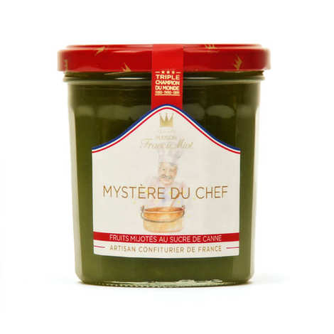 Maison Francis Miot - Confiture Mystère du chef (pêche, abricot, mangue, passion) F. Miot