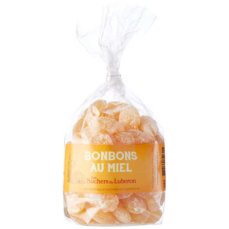 Bonbon miel artisanal en perle de miel fabriqué par confiseur