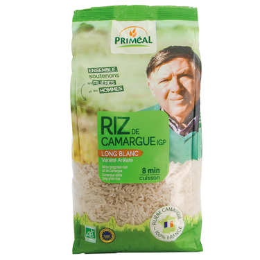 White large rice from Camargue White large rice from Camargue