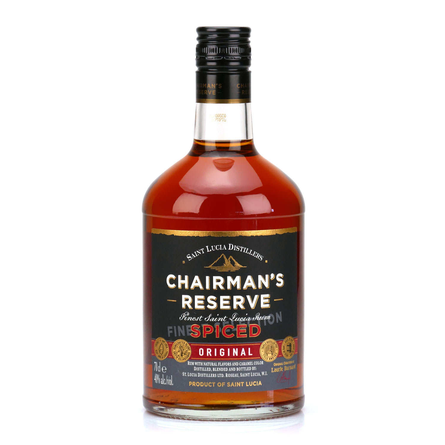 Chairman's Reserve Spiced rhum de Sainte Lucie - 40% - Santa Lucia ...