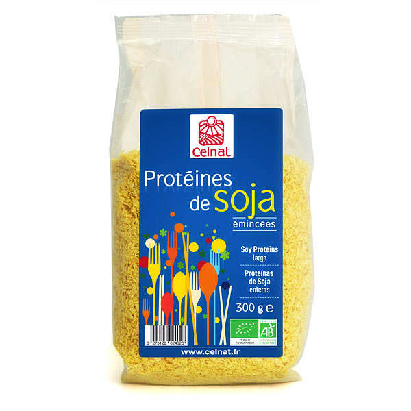 Protéines de soja émincées bio - Sachet 300g
