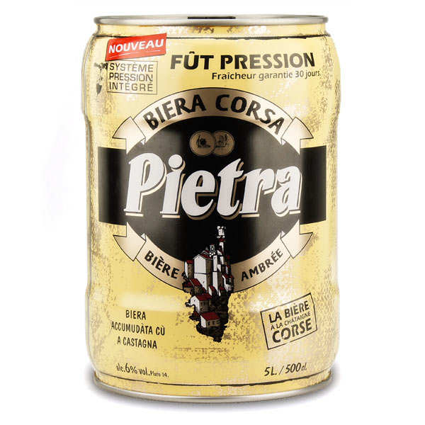 Pietra - Corsican Beer - 6% - 5L Beer keg - Brasserie Pietra