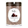 Truffes fantaisie éclats de fève de cacao en boite fer vintage
