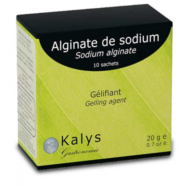 Alginate de sodium : produits contenants de l'alginate de sodium